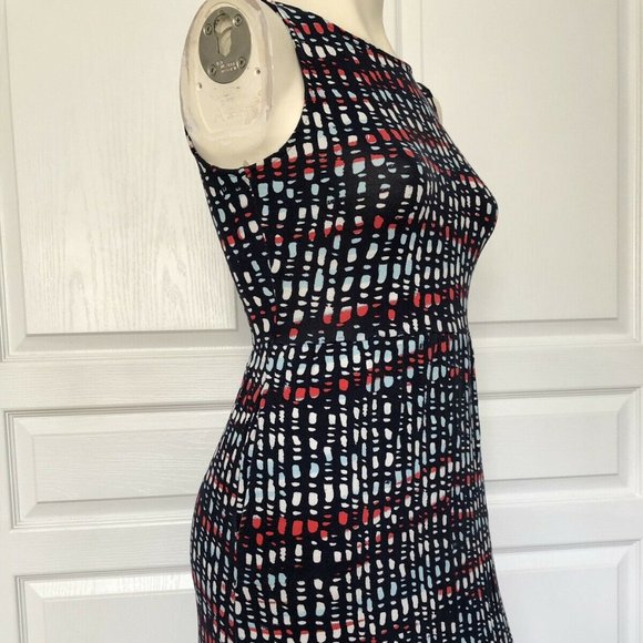 Navy, Red, White Belted Maxi Dress - Picture 2 of 12